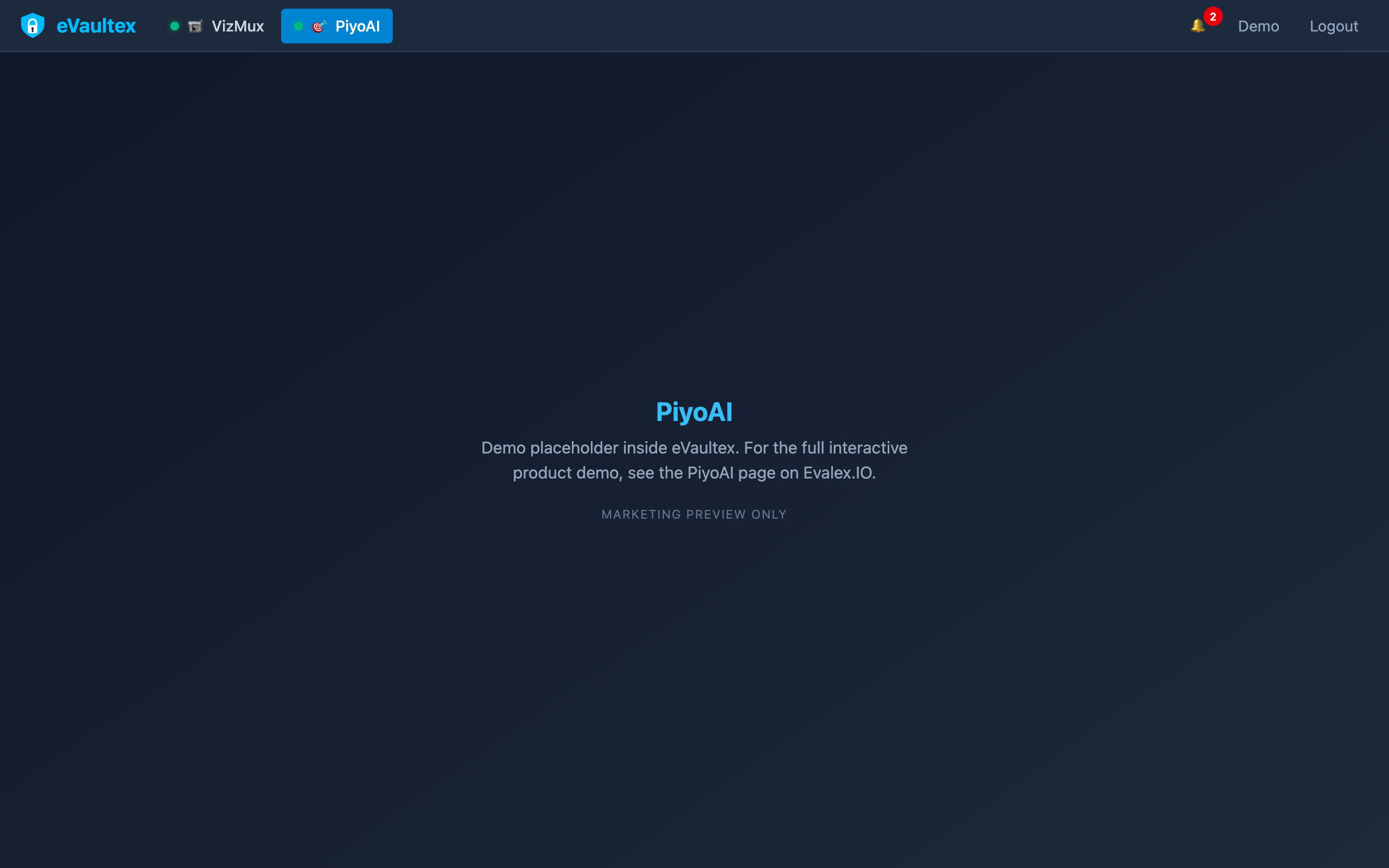 PiyoAI embedded in eVaultex