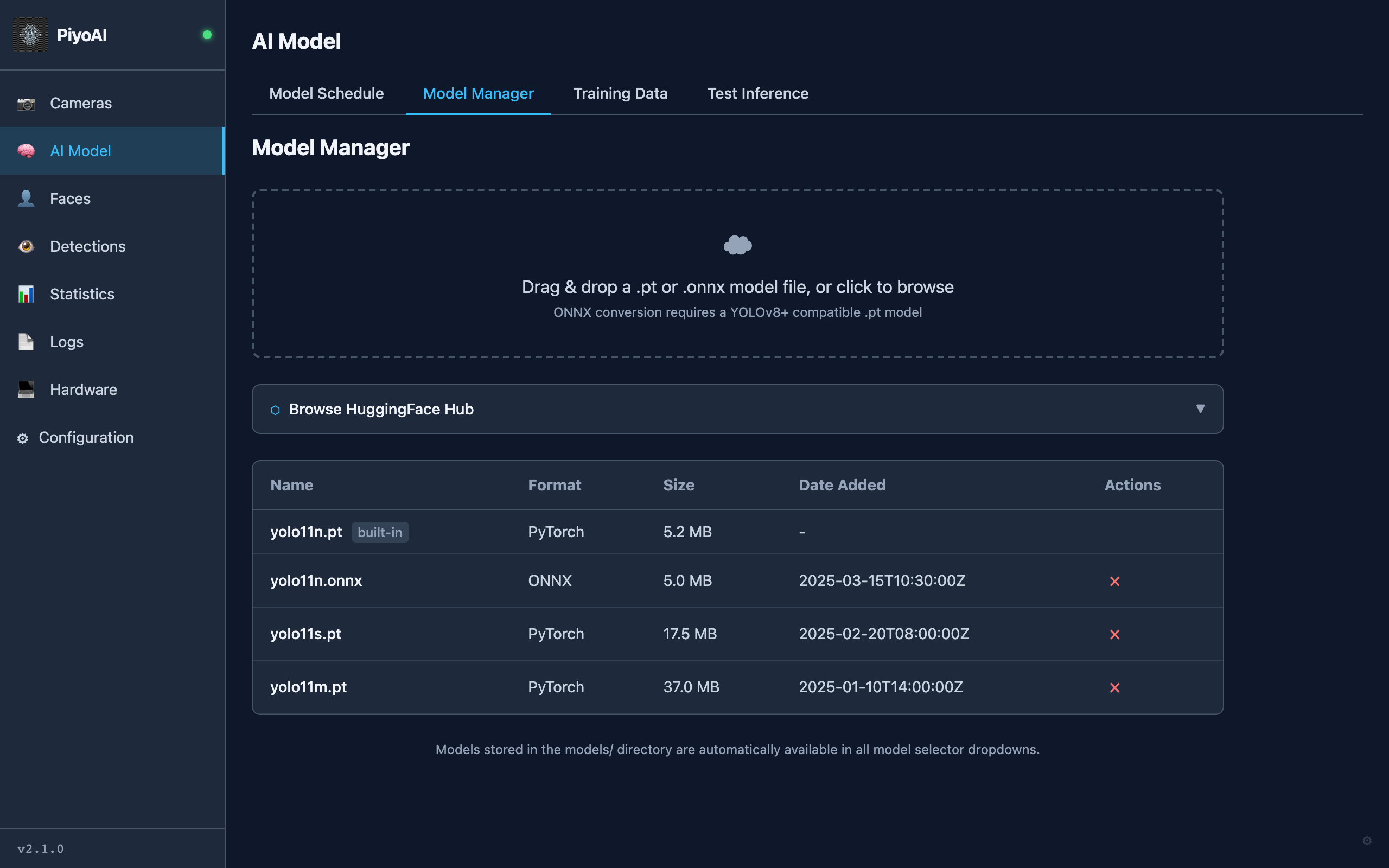 PiyoAI Model Manager