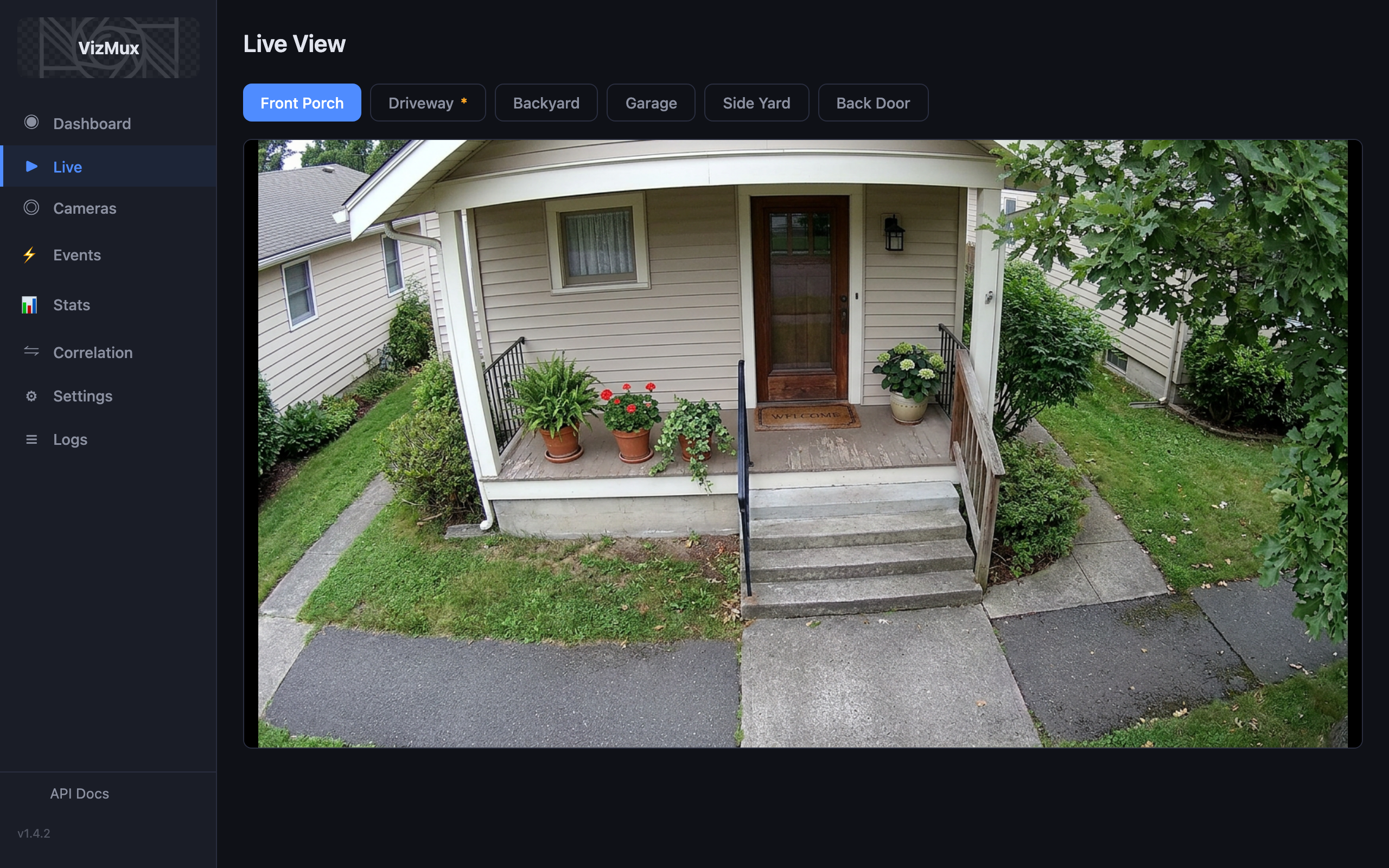 VizMux Live Camera View